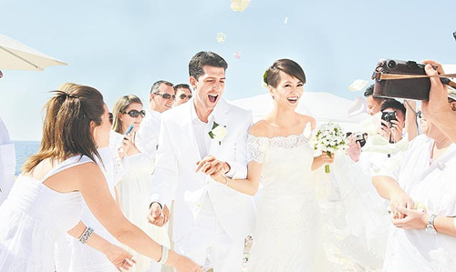 梁咏琪西班牙完婚